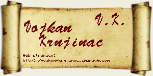 Vojkan Krnjinac vizit kartica
